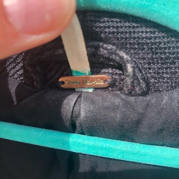 Free People corduroy and lace long bell sleeve peplum jacket military buttons - Picture 11 of 16